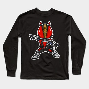 Kamen Rider Den-O (Sword Form) Chibi Style Kawaii Long Sleeve T-Shirt